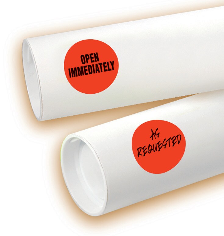 Avery Printable Color-Coding Labels, Removable Adhesive, 1-1/4" Round, Neon Red, 400 Labels (5497)