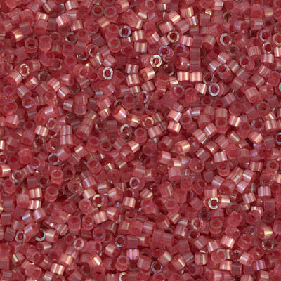 Miyuki Delica Bead 11/0, DB1805, Dyed Dark Berry Silk Satin, 5 grams