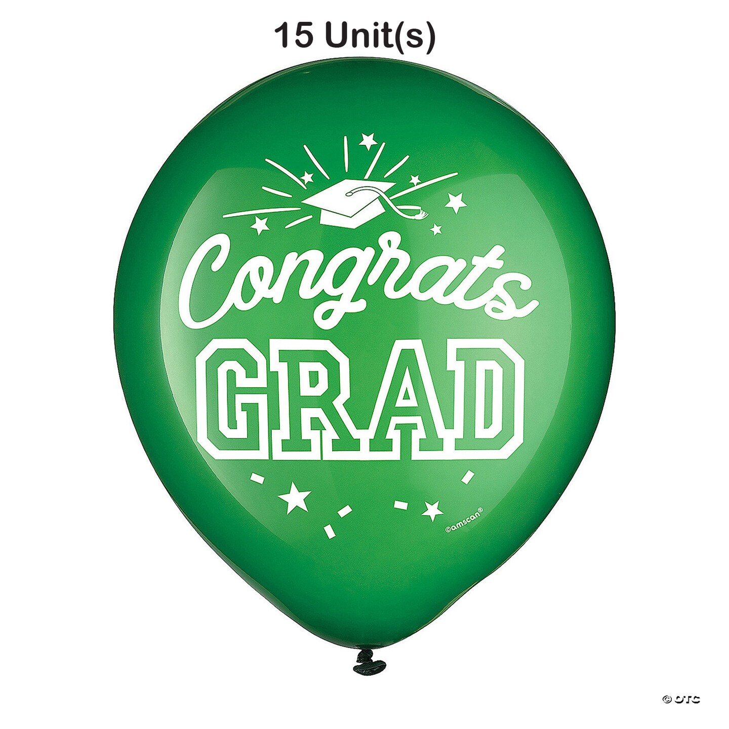 Orange Congrats Grad 12" Latex Balloons - 15 Pc.