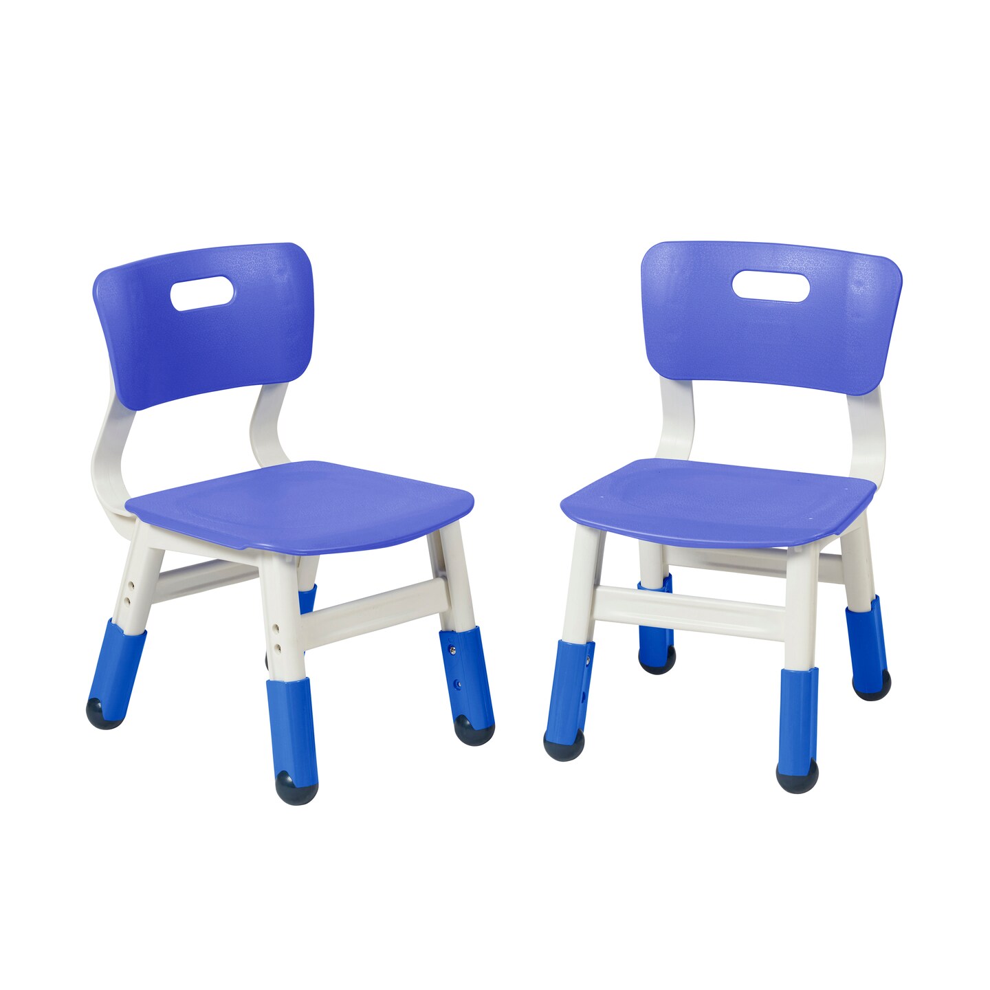 Adjustable Height Plastic Classroom Chairs, 2-Pack