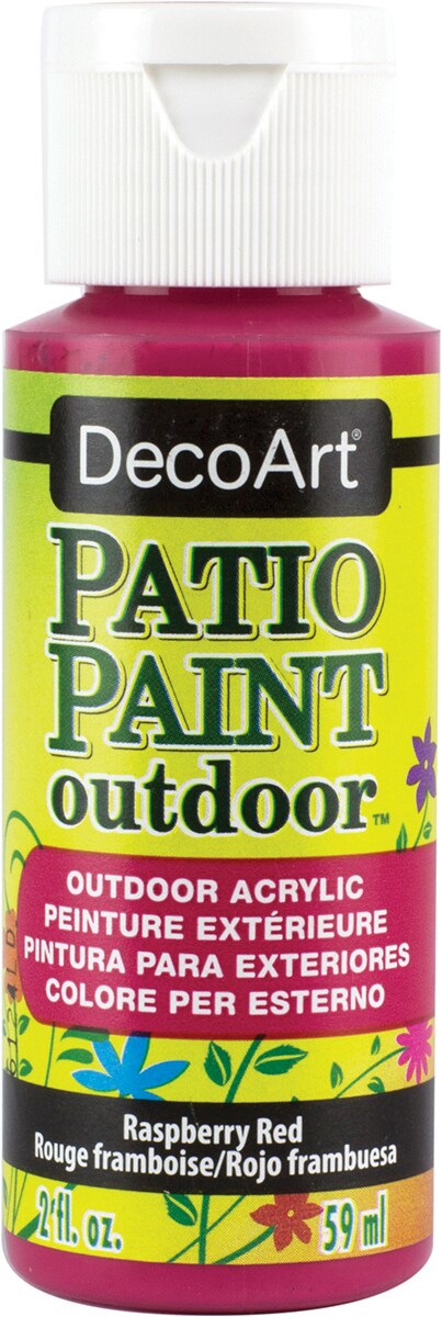 Decoart Patio Paint 2Oz Raspberry Red Michaels   9384908030345 