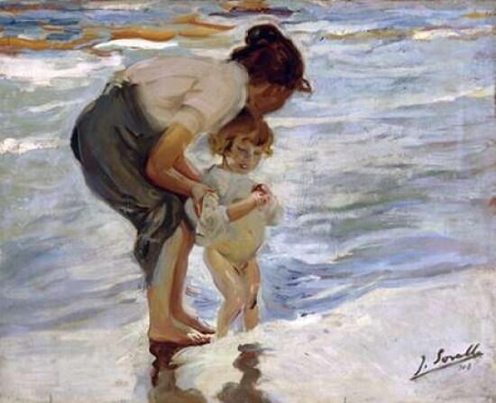 At the Beach - En la Playa Poster Print by  Joaquin Sorrolla Bastida - Item # VARPDX280128