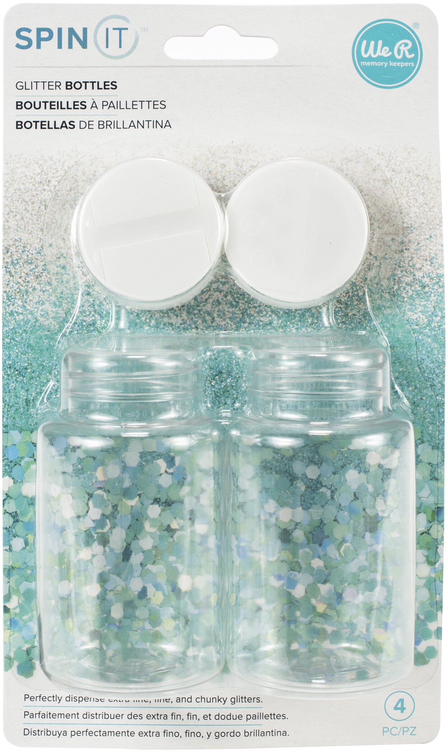 We R Memory Keepers Spin It Glitter Bottles 2/Pkg Michaels