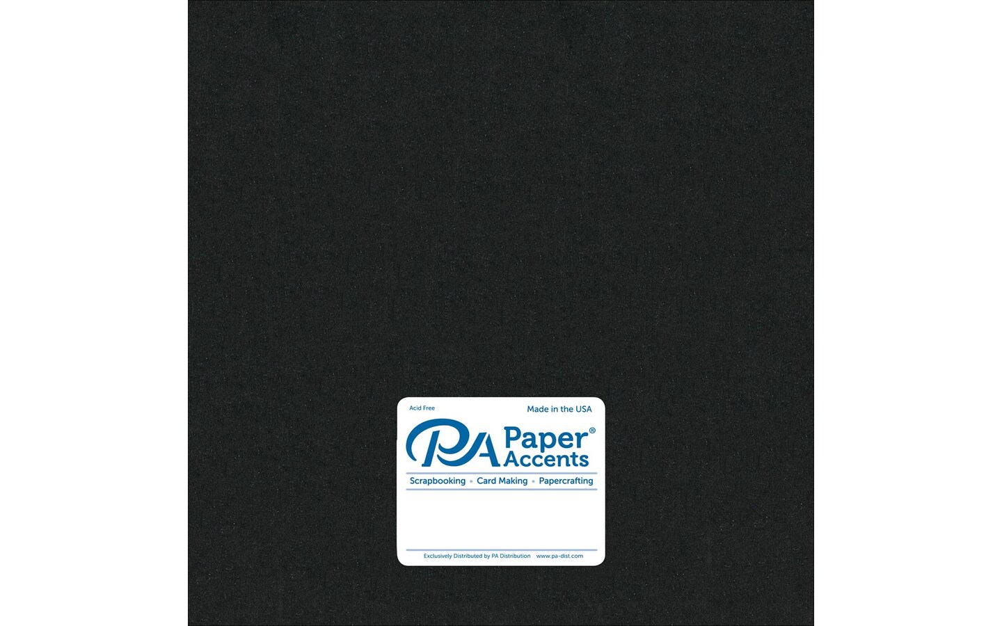 PA Paper Accents Pearlized Cardstock 12" x 12" Onyx, 105lb colored