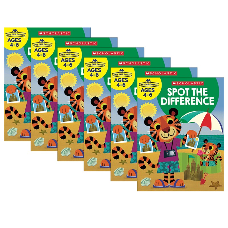 Little Skill Seekers: Spot the Difference Activity Book, Pack of 6 ...