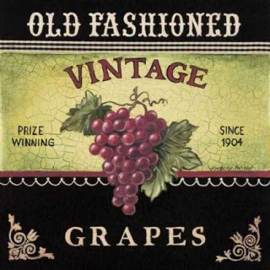 Vintage Grapes Poster Print by Kimberly Poloson - Item # VARPDXPOL080