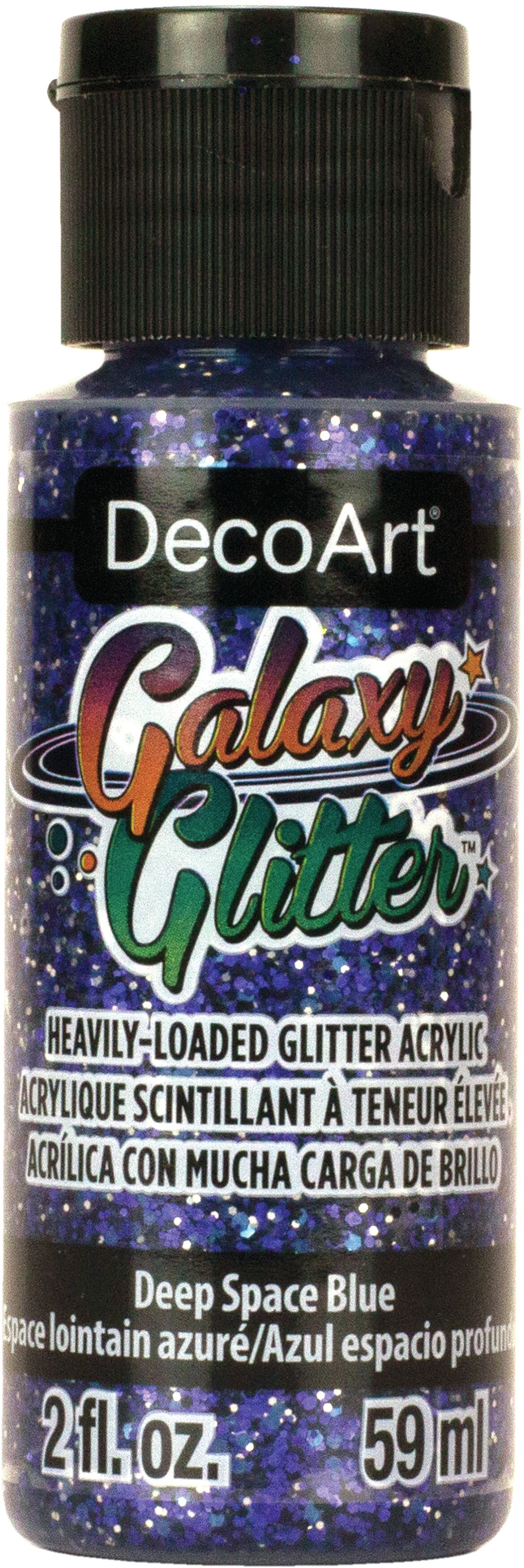 DecoArt Galaxy Glitter Paint - Deep Space Blue, 2 oz