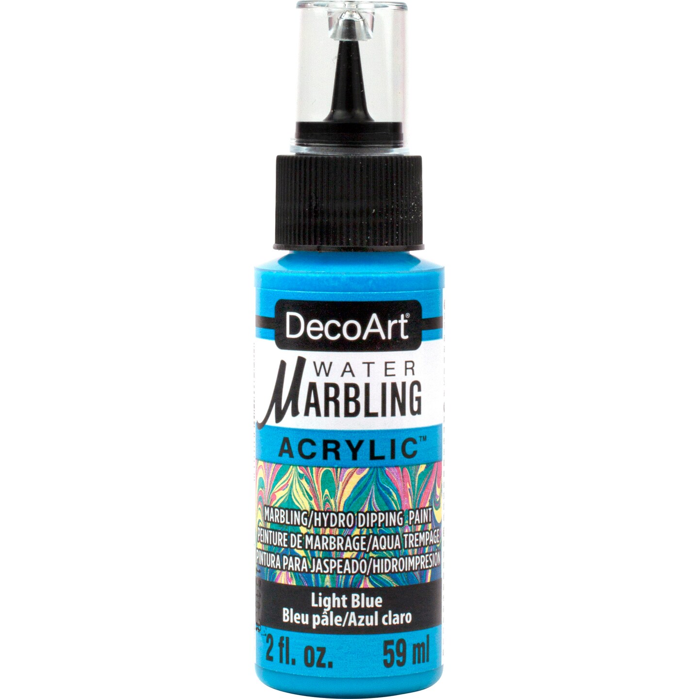 DecoArt Water Marbling Acrylic Paint, 2 oz., Light Blue