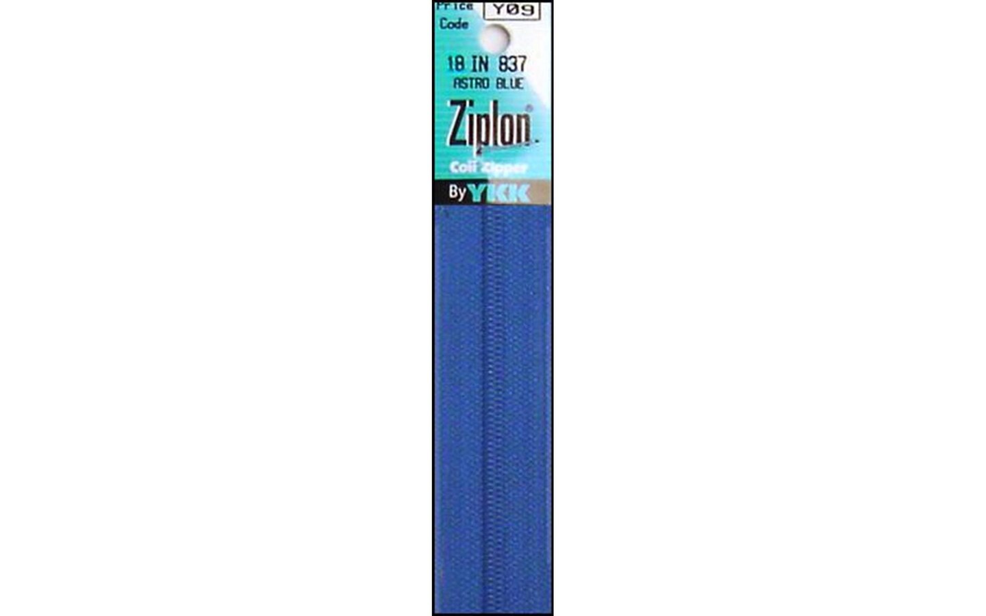 YKK Ziplon Coil Zipper 18 Astro Blue