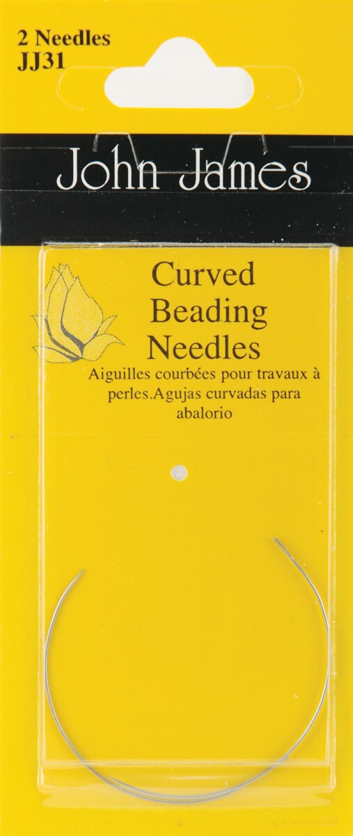 Beadalon Big Eye Curved Beading Needles 2/Pkg - 3.5