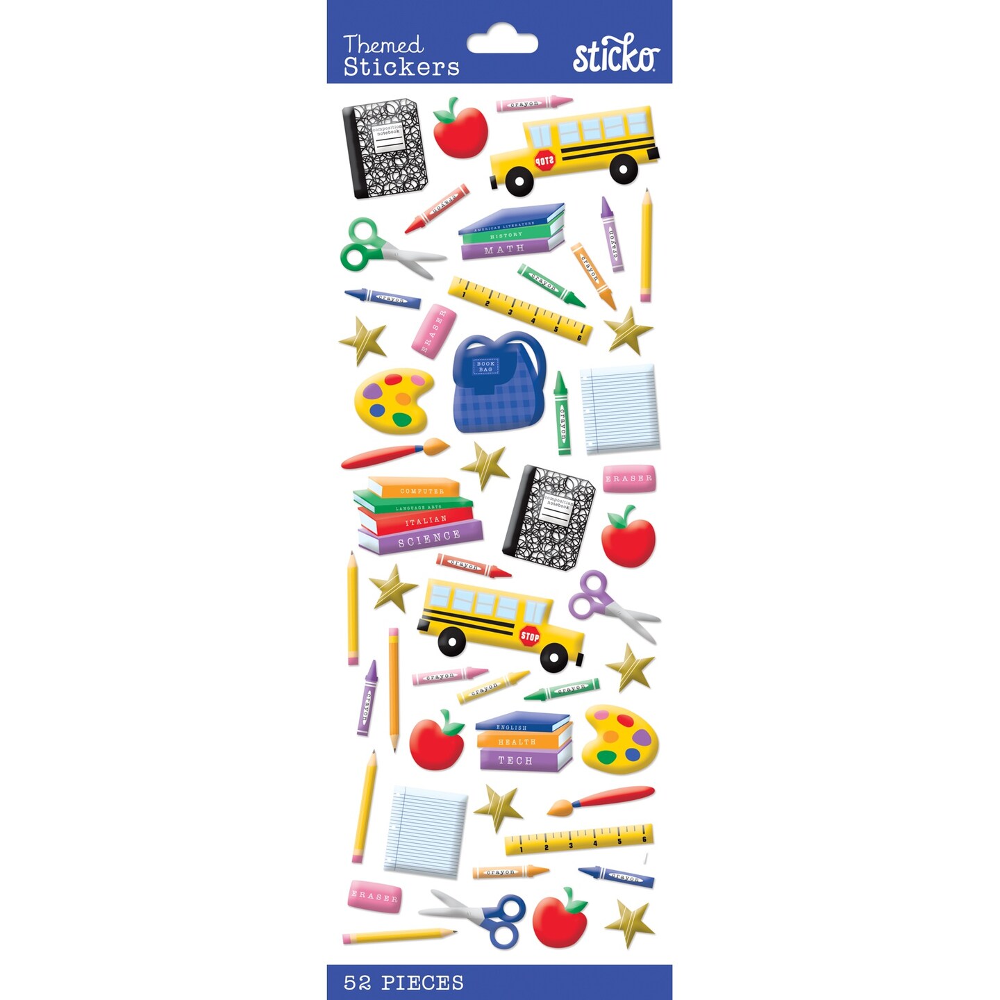 Sticko Themed Stickers-Time For School, Count: 1, Model: E5238253 ...