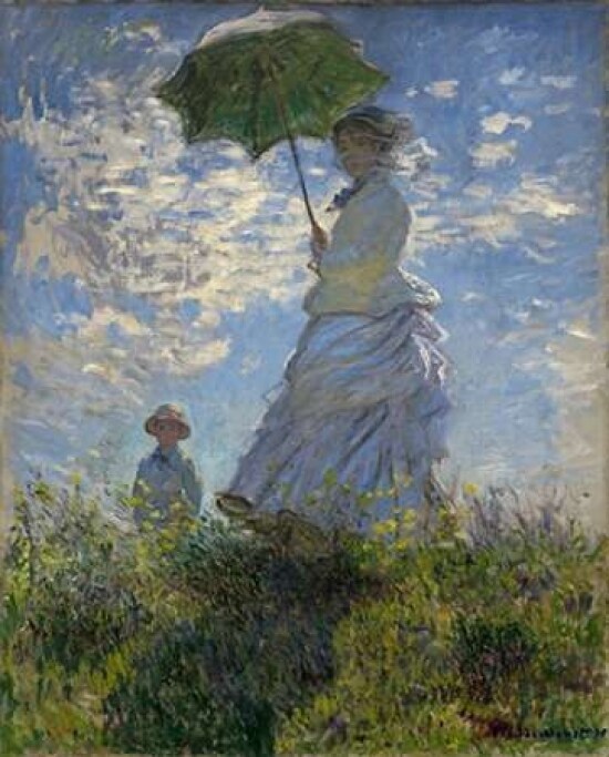 Woman with a Parasol - Madame Monet and Her Son Poster Print by  Claude Monet - Item # VARPDX198601
