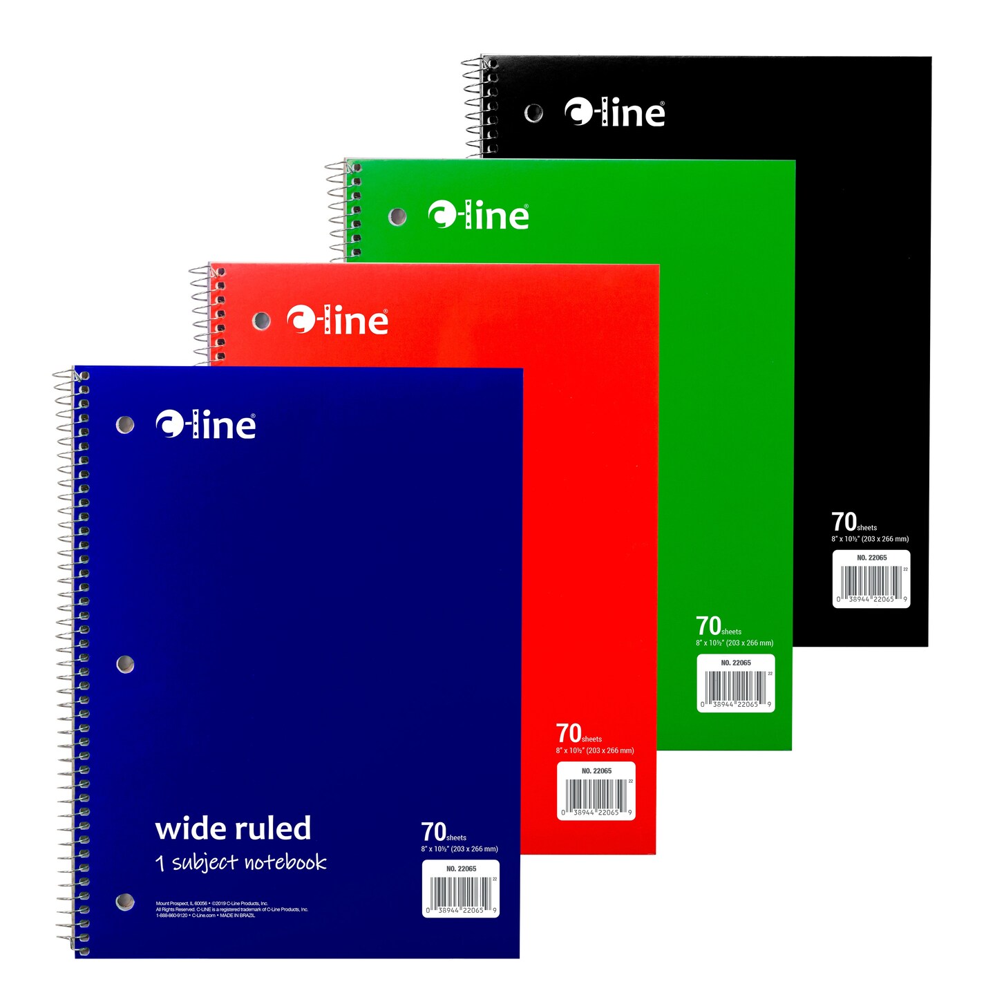 C Line Notebook 1 Subject Wide Rule 70 Sheets Assorted Michaels