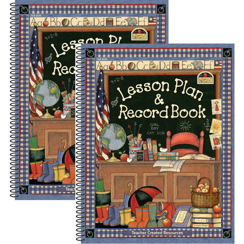 Susan Winget Lesson Plan &#x26; Record Book, Pack of 2