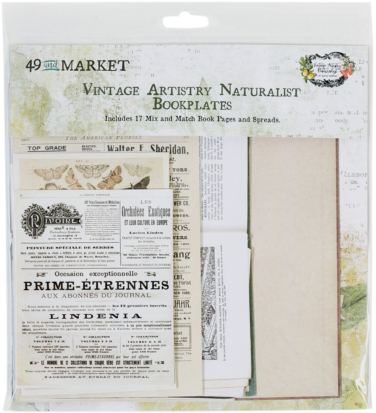 Vintage Artistry Naturalist Bookplates-