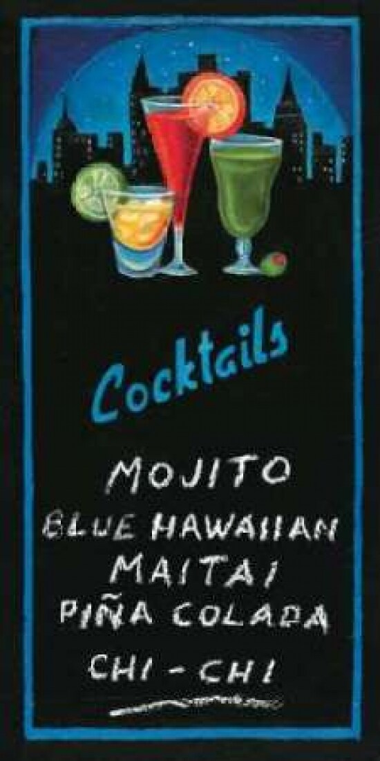 Cocktails Poster Print by Will Rafuse - Item # VARPDX5747