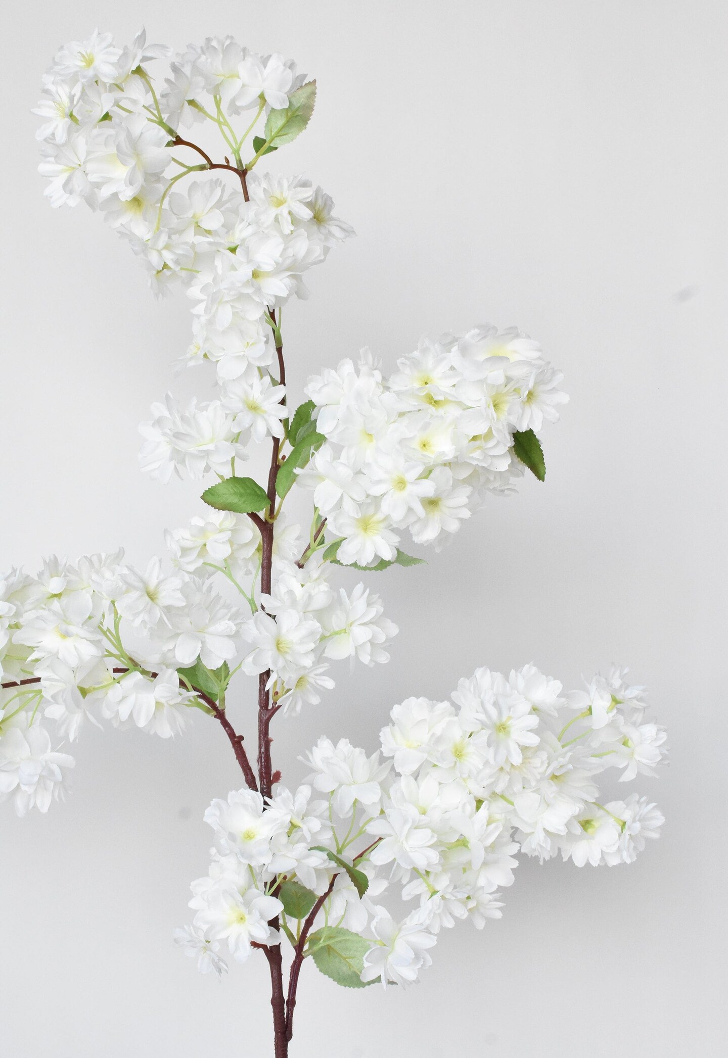 40&#x22; Faux Cherry Blossom Branch Stem Cream