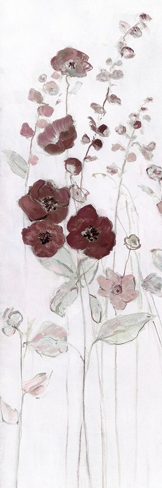Fields of Burgundy Blush I Poster Print by Sally Swatland # 42294
