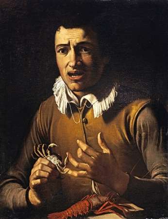 Youth With a Crab Pinching His Finger Poster Print by Bartolommeo Manfredi - Item # VARPDX265154