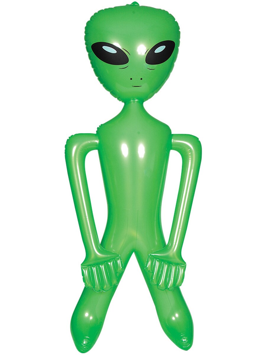 8&#x27; Green Inflatable Martian Alien Prop Toy Decoration