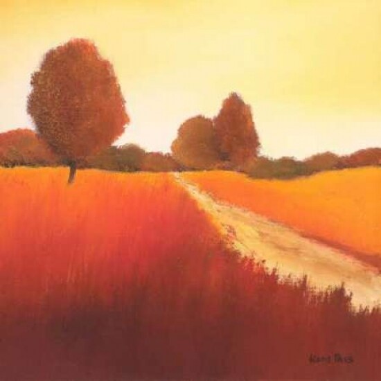 Scarlet Landscape I Poster Print by Hans Paus - Item # VARPDXGA0102330
