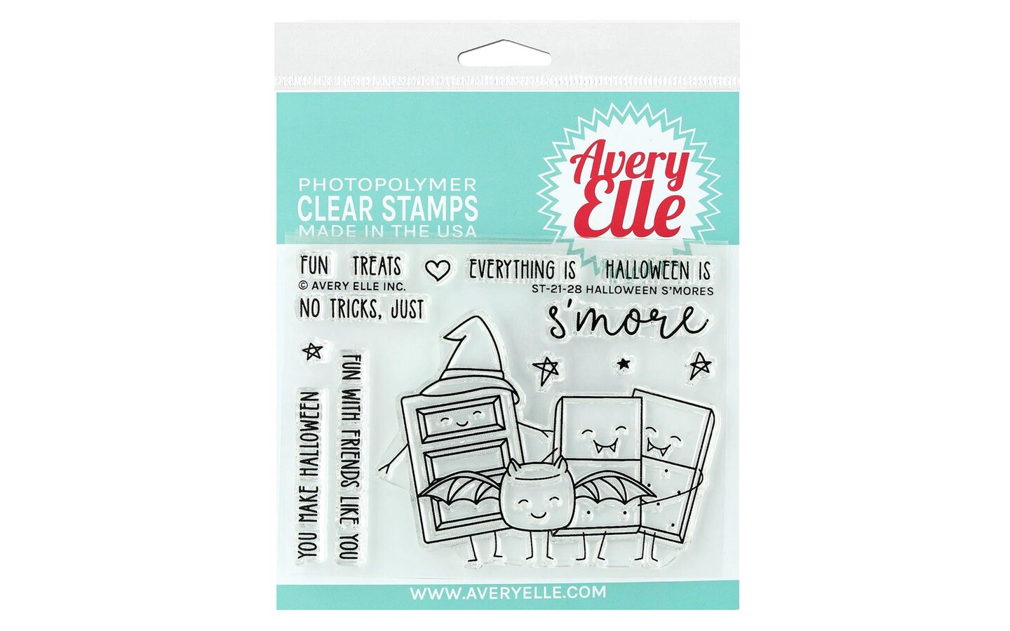 Avery Elle Clear Stamp Halloween S&#x27;mores