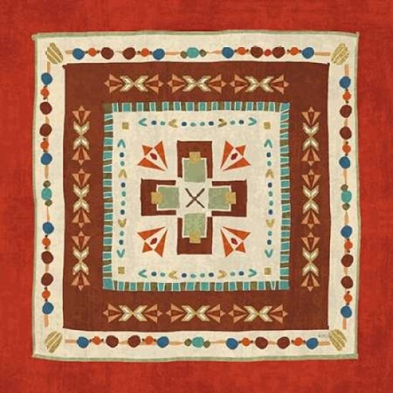 Southwest at Heart Tile VI Poster Print by Veronique Charron - Item # VARPDX20011