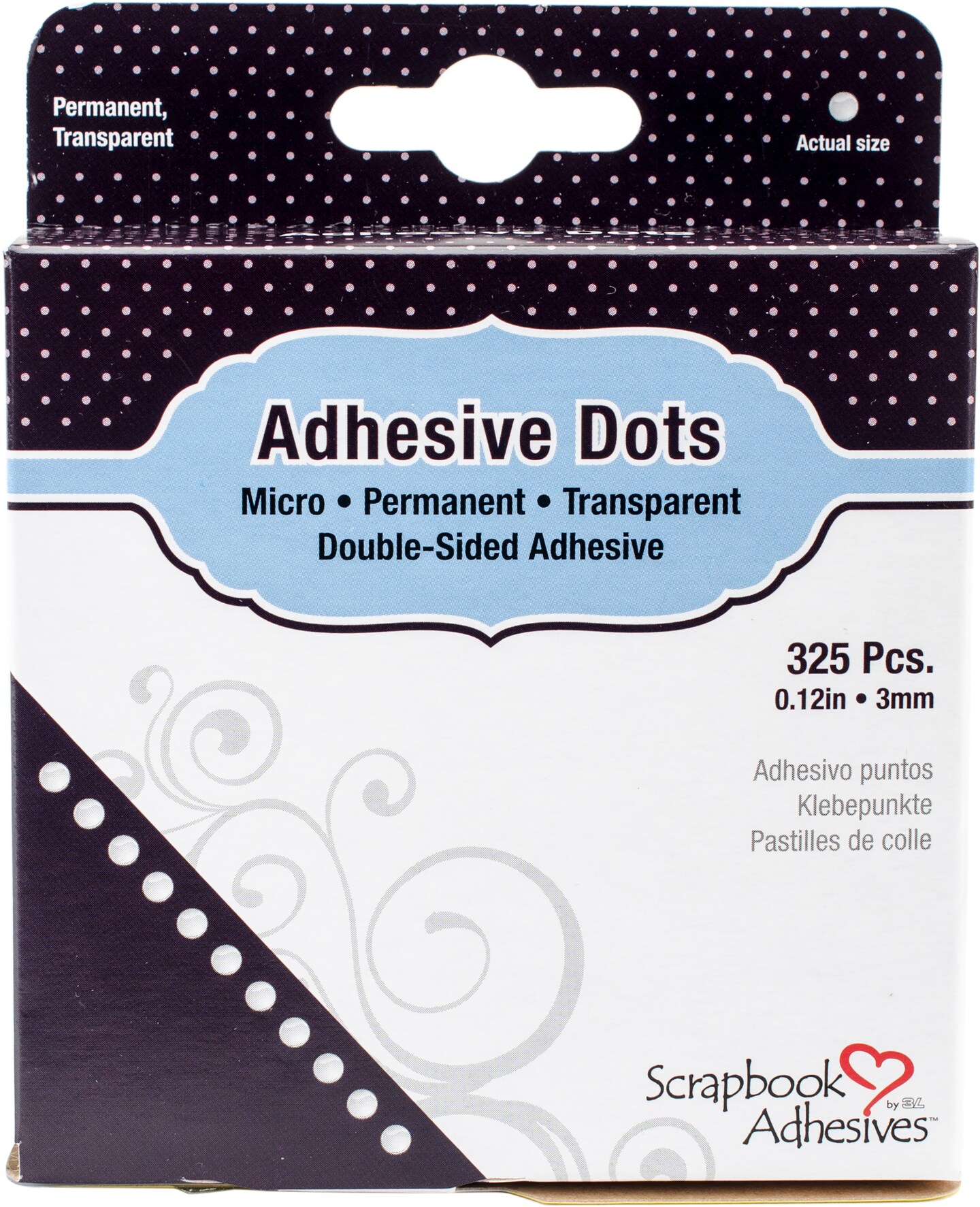 SCRAPBOOK ADHESIVES Permanent Adhesive Dots Roll: Micro (325 pc.) -  Scrapbook Generation