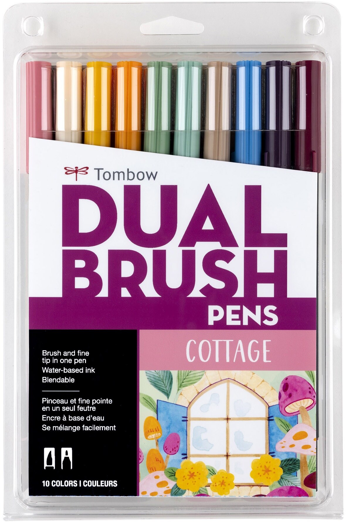Tombow Dual Brush Pens 10/Pkg-Cottage
