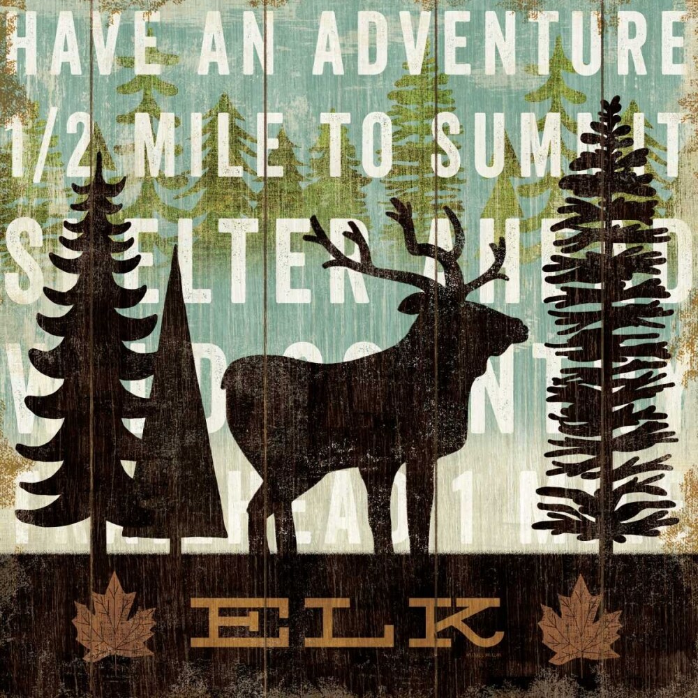 Simple Living Elk Poster Print by Michael Mullan - Item # VARPDX15851