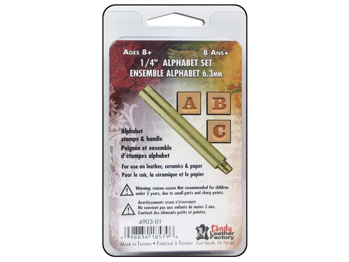 Tandy Leather Easy-To-Do Stamp Set 1/4 in. Alphabet