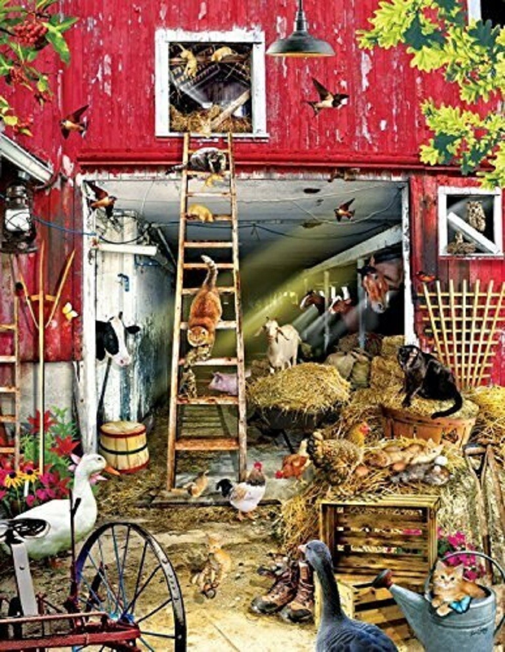 Sunsout Moving Day 1000 pc Large Pieces  Jigsaw Puzzle 34898