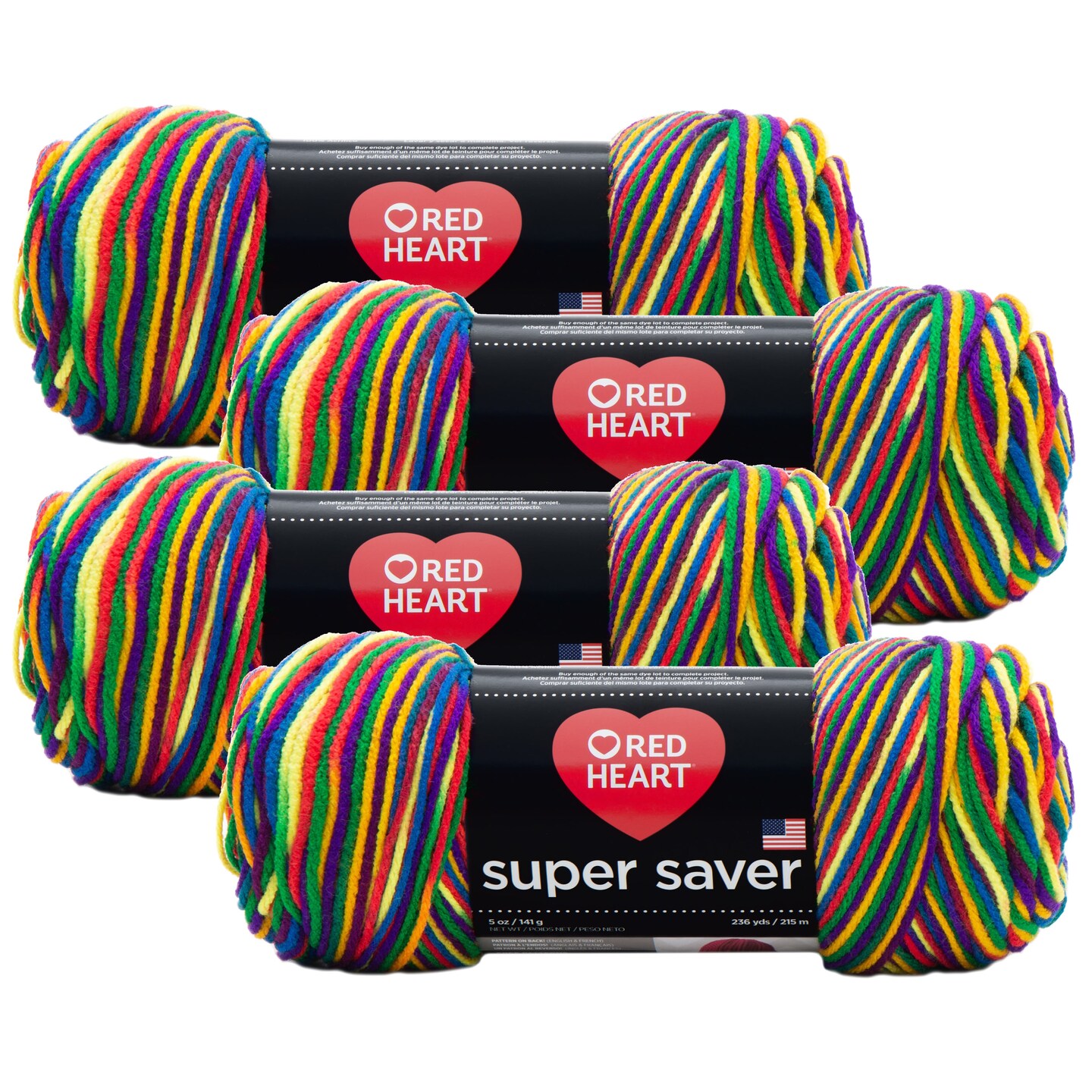 (Pack of 4) Red Heart Super Saver Yarn-Mexicana