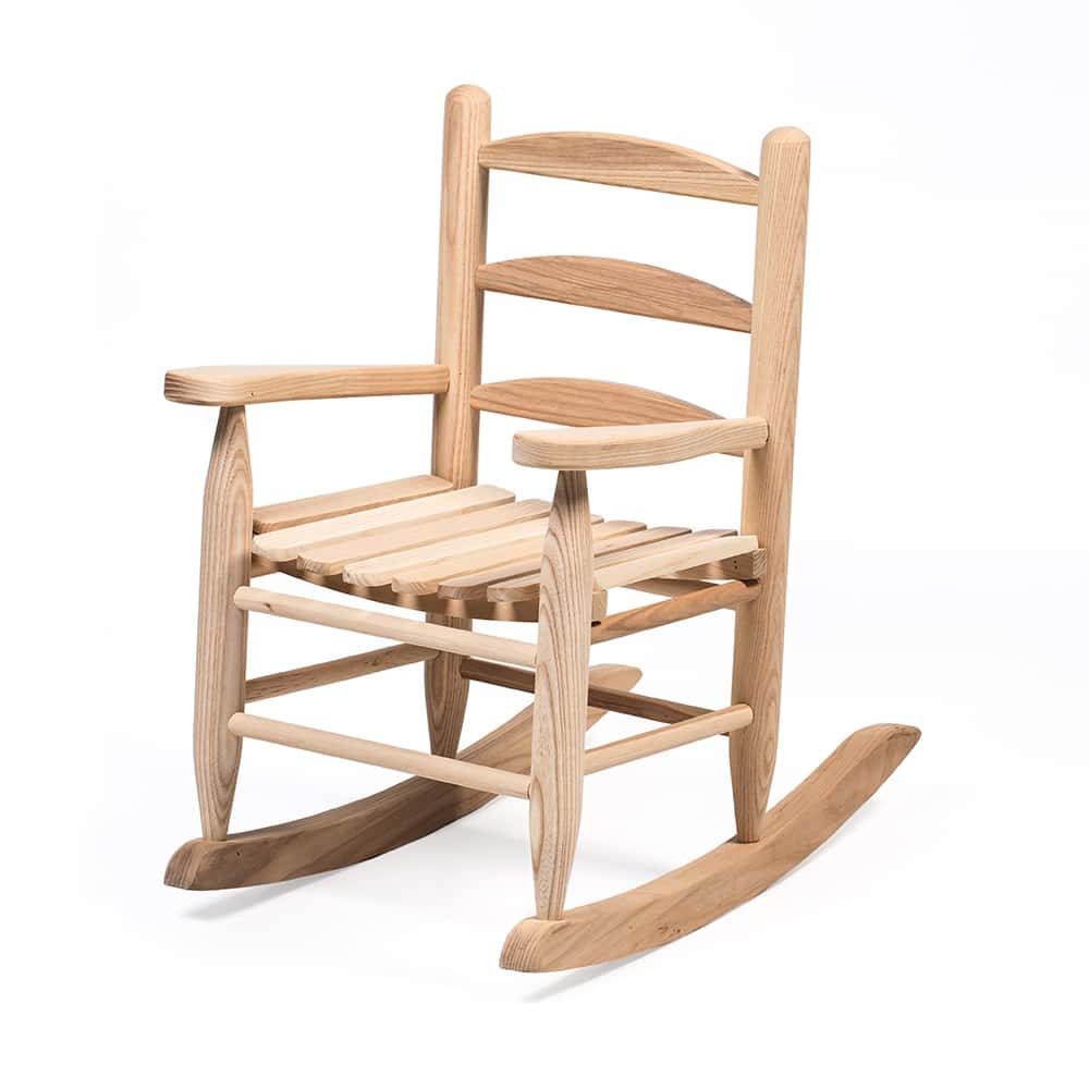 Handcrafted Eli &#x26; Mattie Amish Made Children&#x27;s Size Wooden Rocking Chair