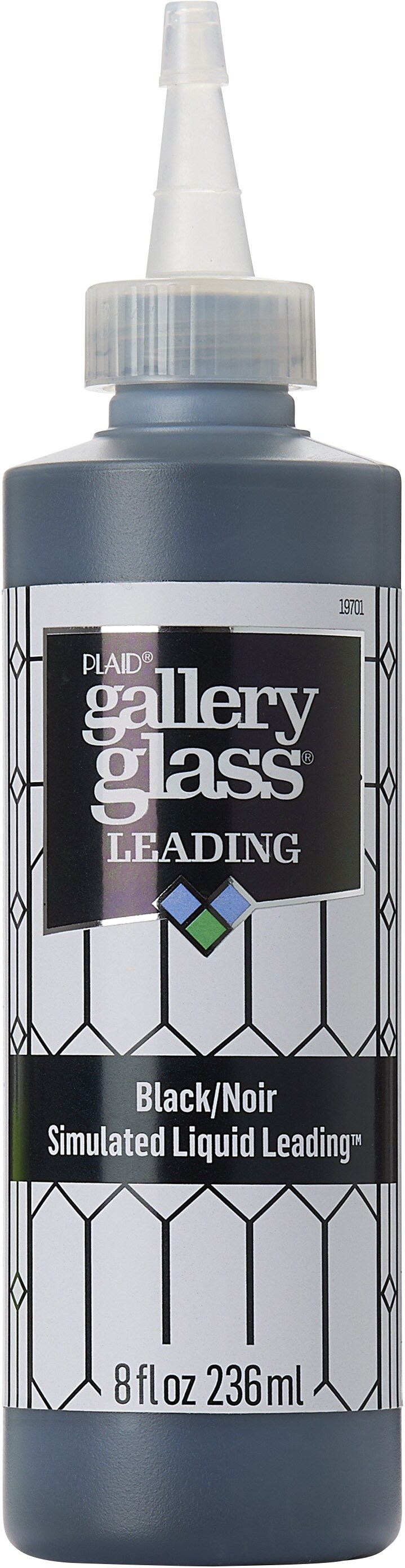 FolkArt Gallery Glass Liquid Lead 8oz-Black