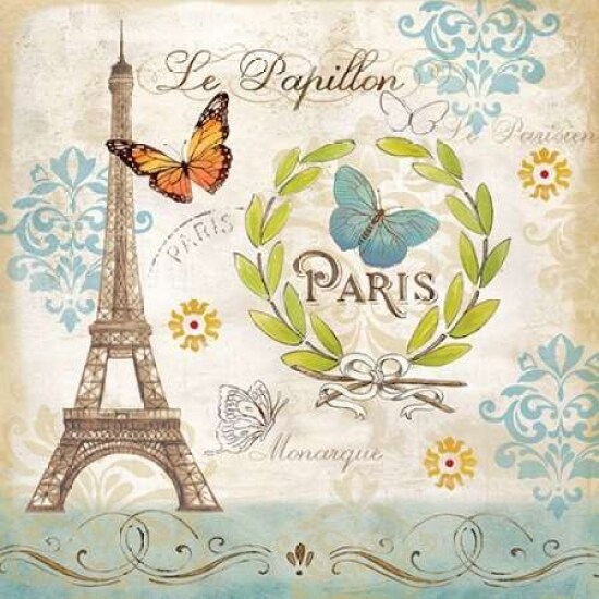 Le Papillon Paris I Poster Print by Cynthia Coulter - Item # VARPDXRB7407CC
