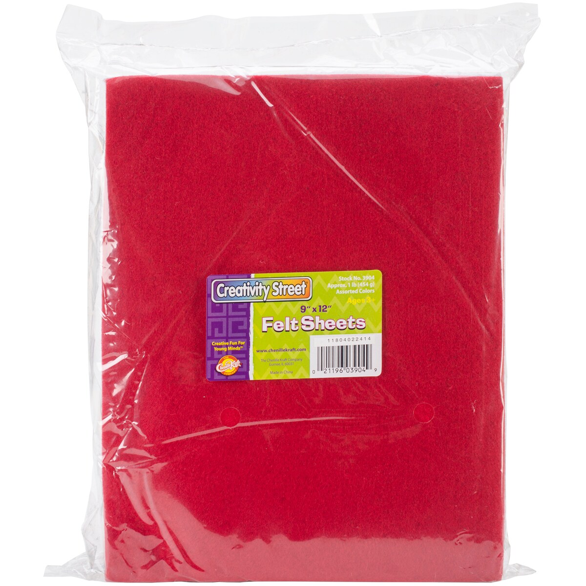 Creativity Street Pound Of Felt Assortment 9"X12" 42/Pkg-Assorted