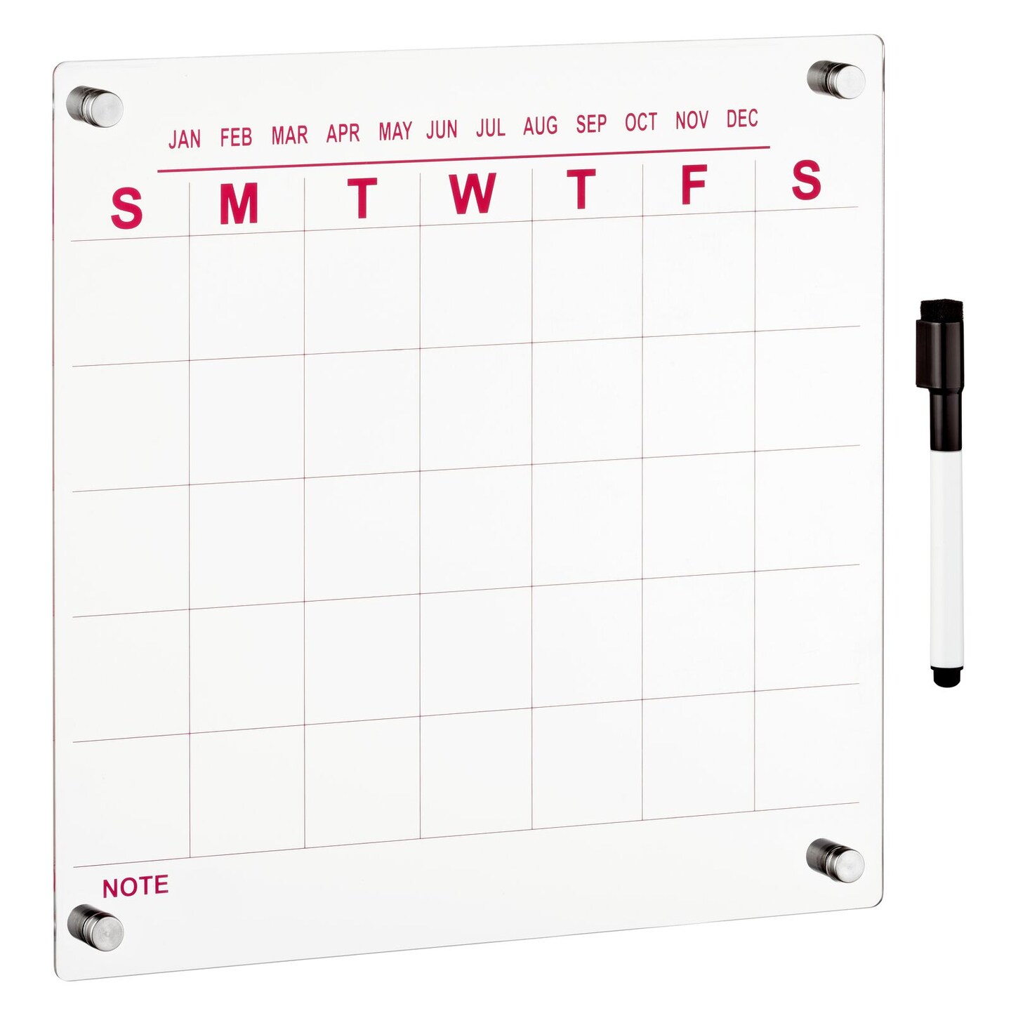 mDesign Acrylic Wall Calendar Square Michaels