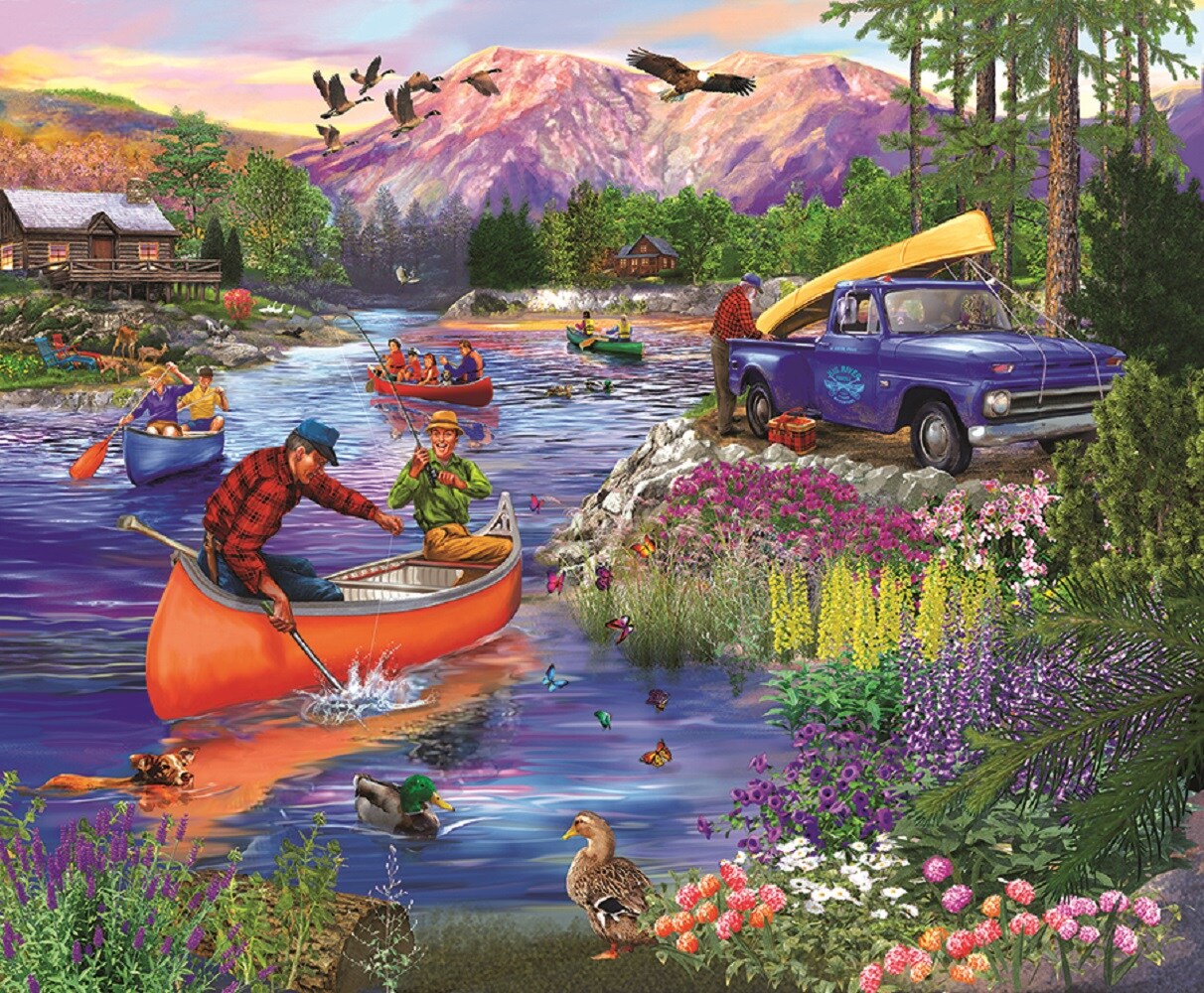 Going Fishing 100 pc Jigsaw Puzzle by SUNSOUT INC 