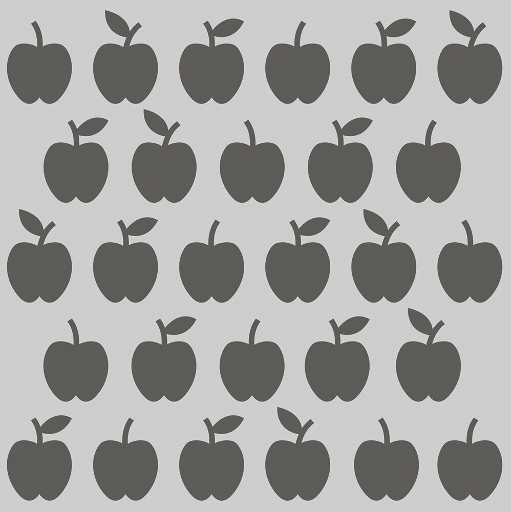 Simple Stories School Life Stencil 6&#x22;X6&#x22;-Apples