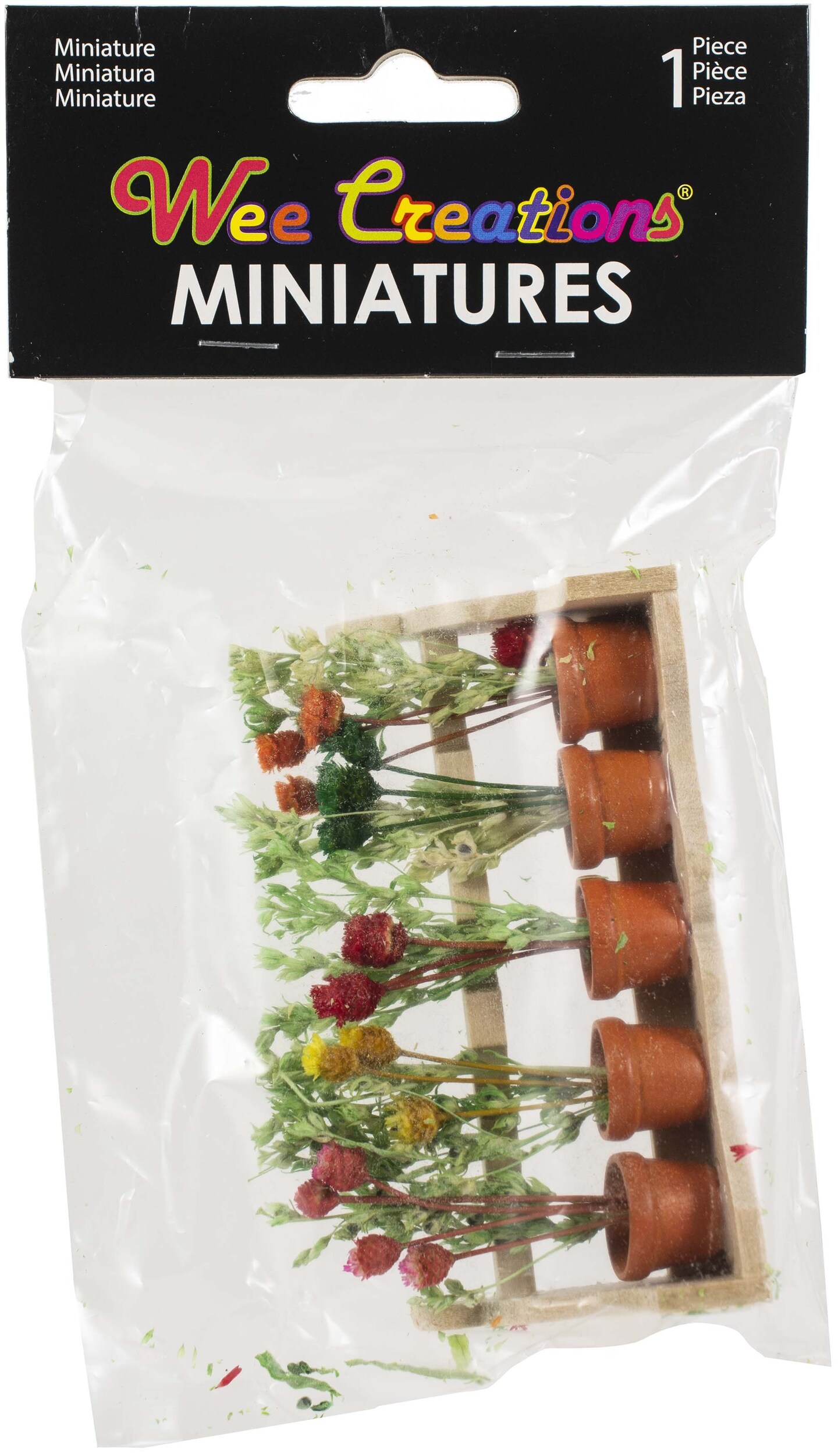 Wee Creations Miniatures Flower Box With Wild Flowers 3.25" Michaels