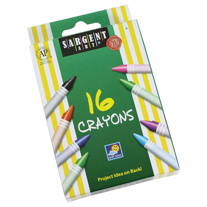 Crayons, Standard Size, 16 Colors