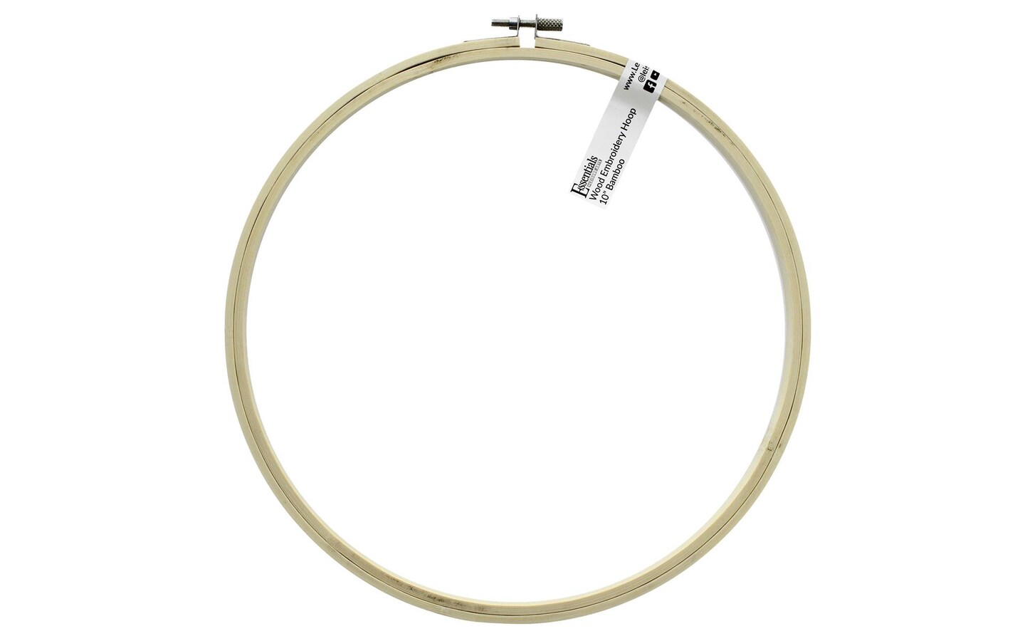 Essentials by Leisure Arts Wood Embroidery Hoop 10" Bamboo wooden hoops for crafts