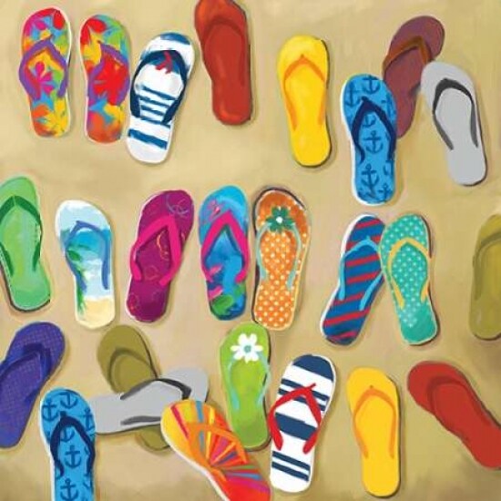 Flip Flops II Poster Print by Drako Fontaine