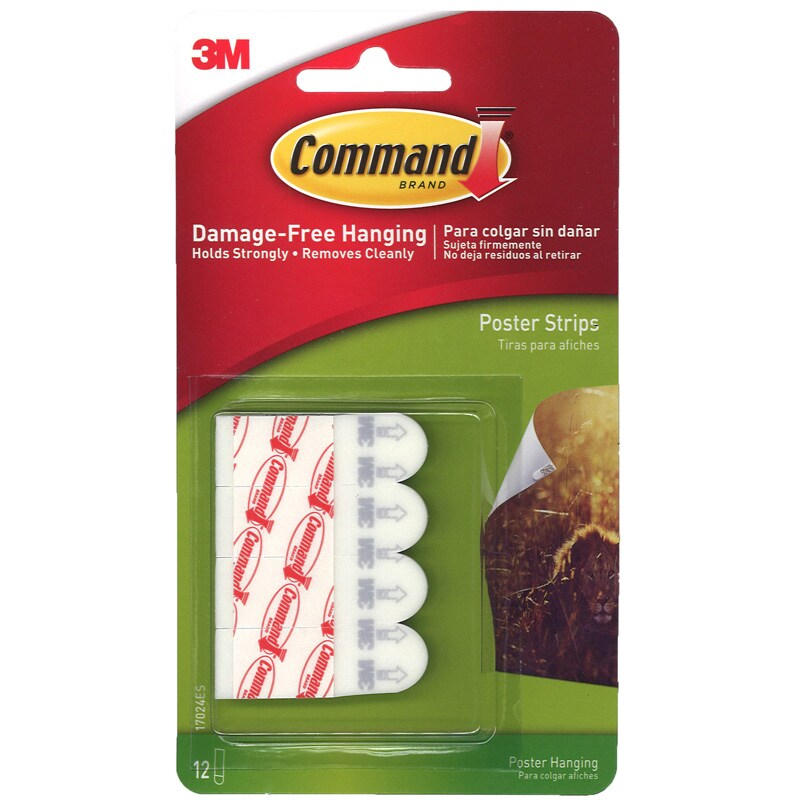 Command&#x2122; Poster Strips, Pack of 12