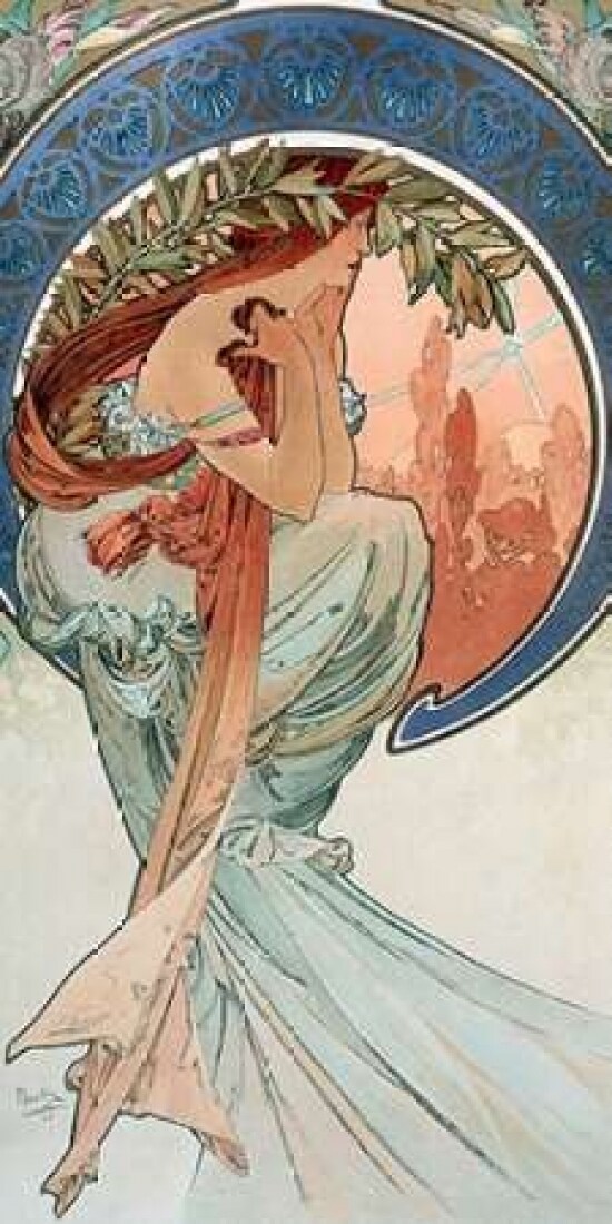 La-poesie Poster Print by Alphonse Mucha - Item # VARPDX2AMU2646