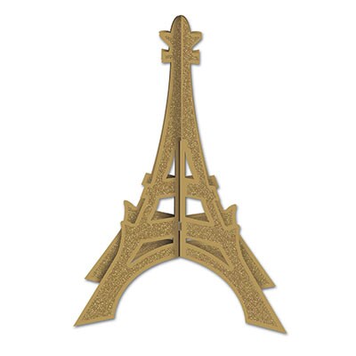 Glittered 3-D Eiffel Tower Centerpiece