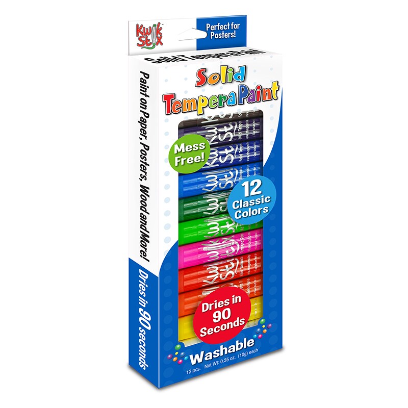 Solid Tempera Paint Stick, 12 Primary Colors Michaels