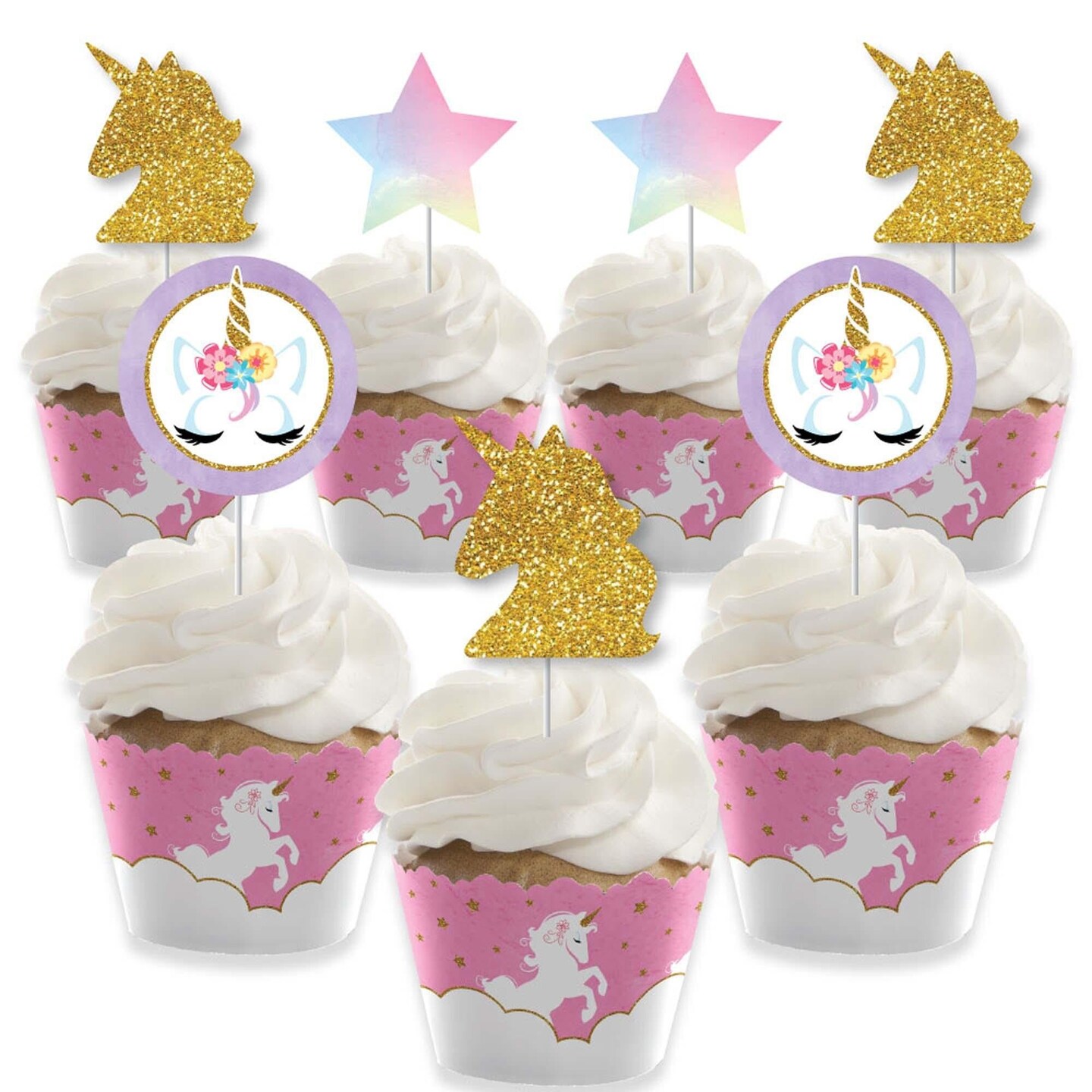 Big Dot of Happiness Rainbow Unicorn - Party Decorations - Magical