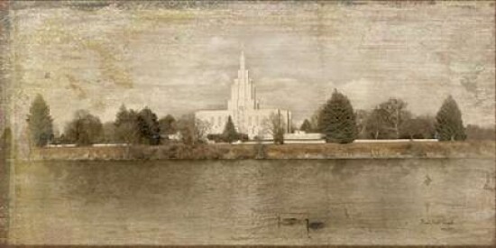 Idaho Falls Temple Landscape Poster Print by  Ramona Murdock - Item # VARPDXRM1159